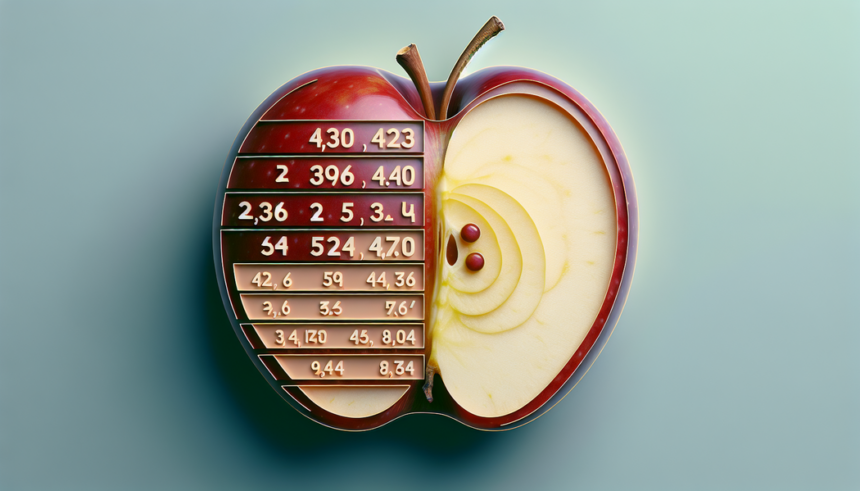Wie viele Kalorien hat ein Apfel?